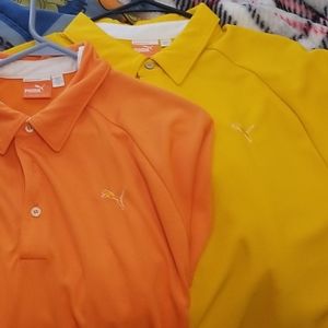 Lot of 2 Puma Golf Shirts Size XL. Bundle them
